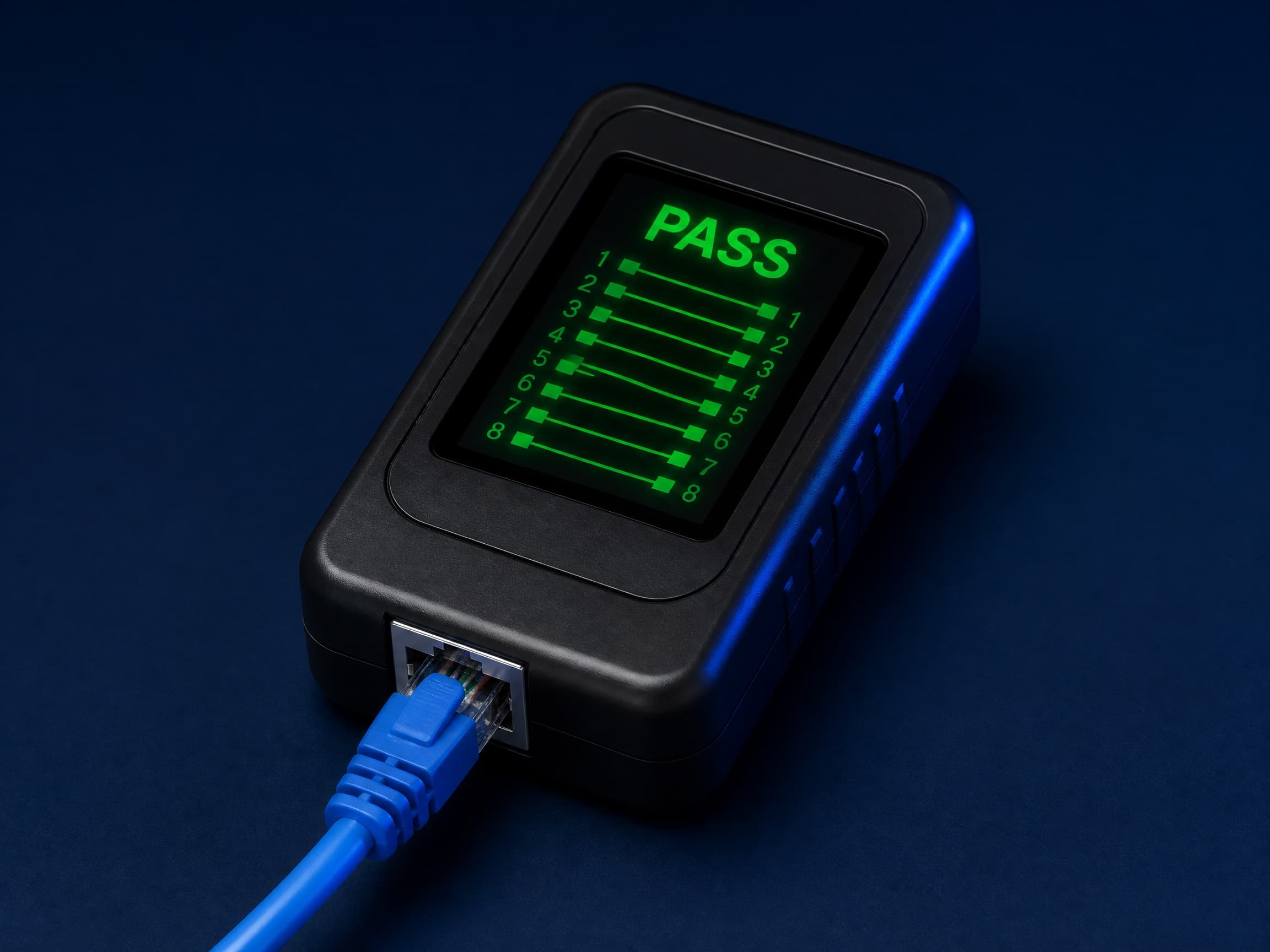 TDR para certificación de cableado de cobre